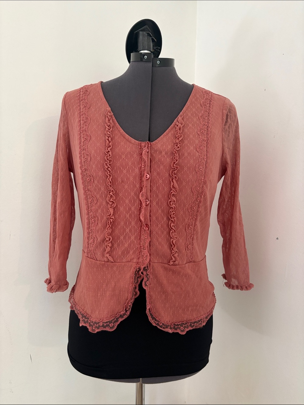 Y2K Cropped Lace Top